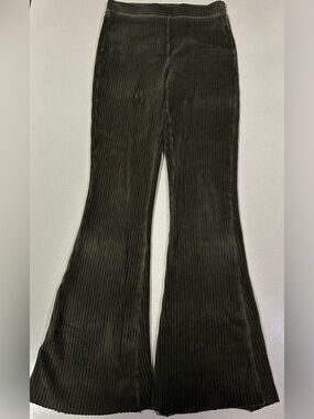 Aerie groove-on rib velour flare pant, XS